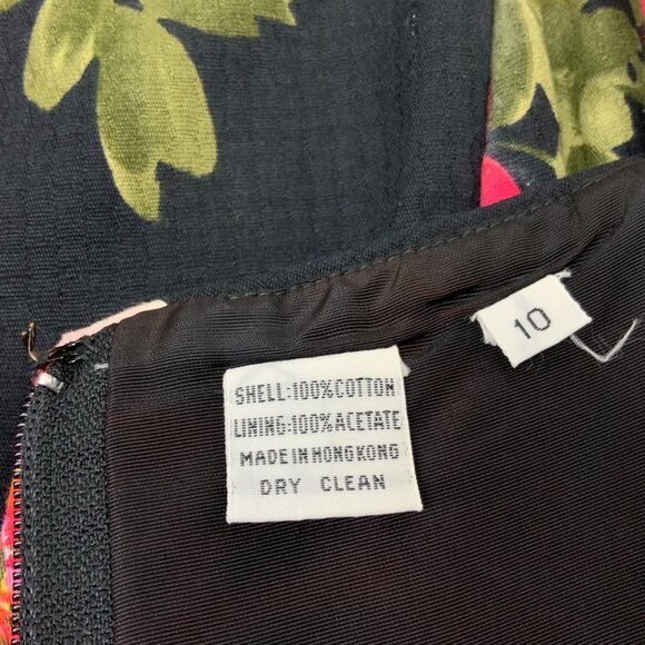 Vintage Nipon Night Floral Maxi Cotton Gown Dress Size 10 (6-8) - Picture 2 of 16